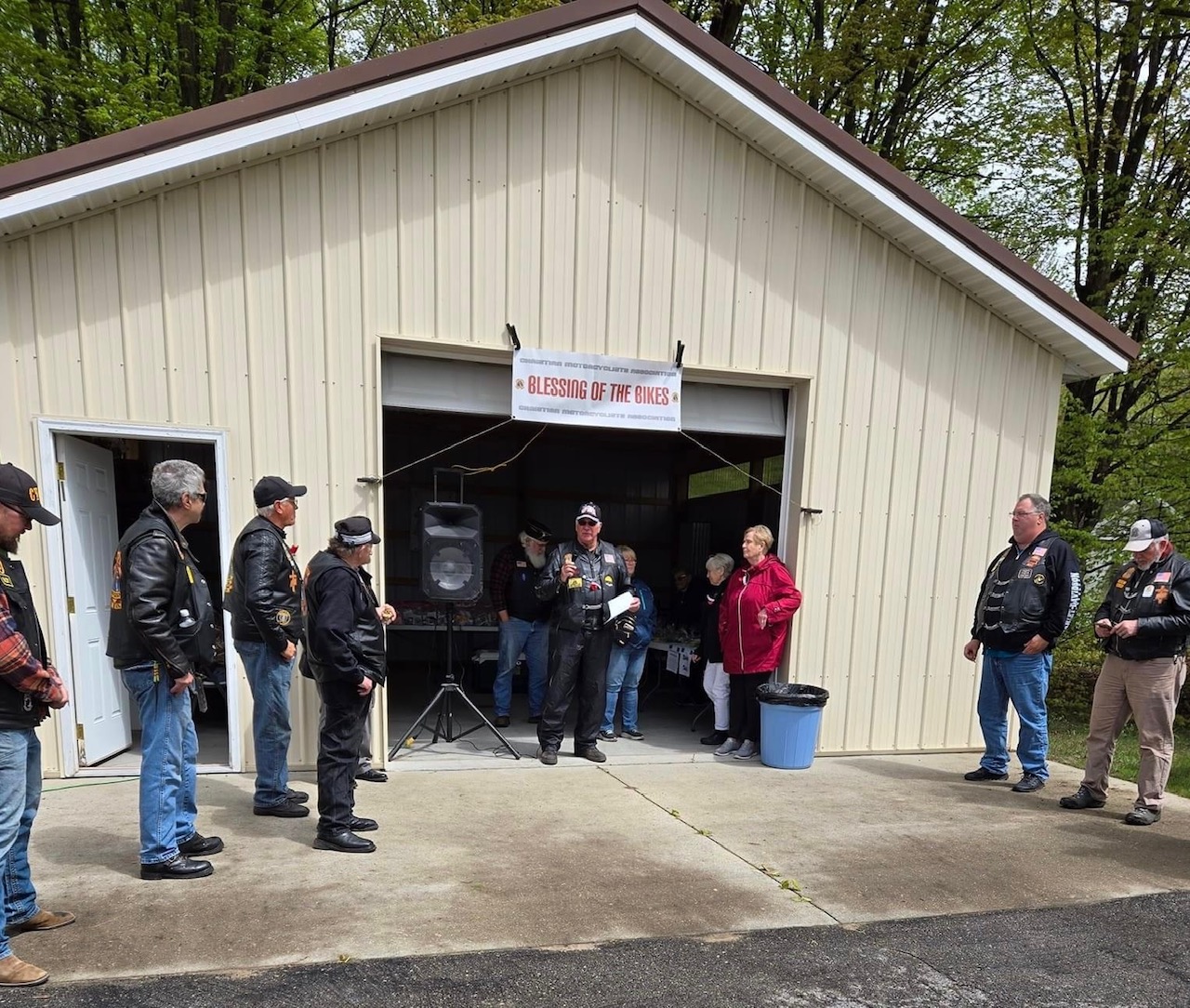Another highlight from the bike blessing event.