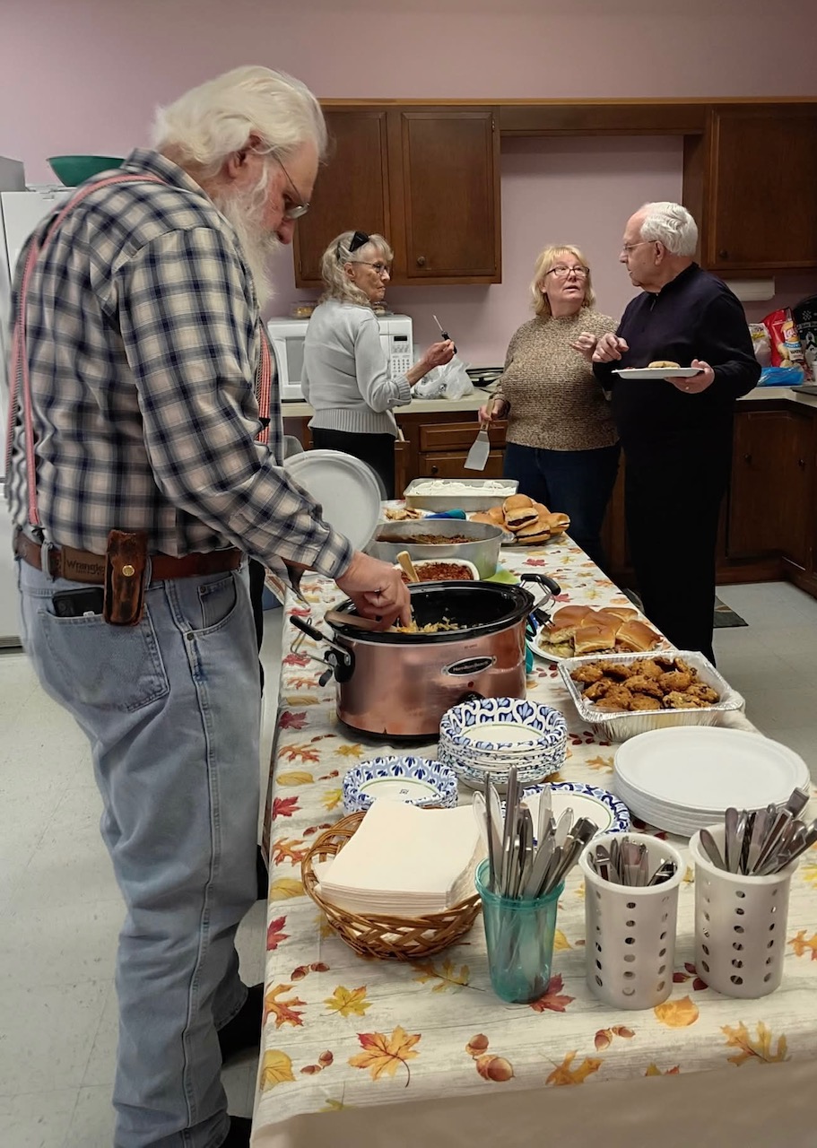 A heart-warming moment of fellowship at Cornerstone.